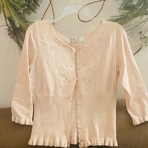 Emma James Women's Medium Cardigan Top Blush